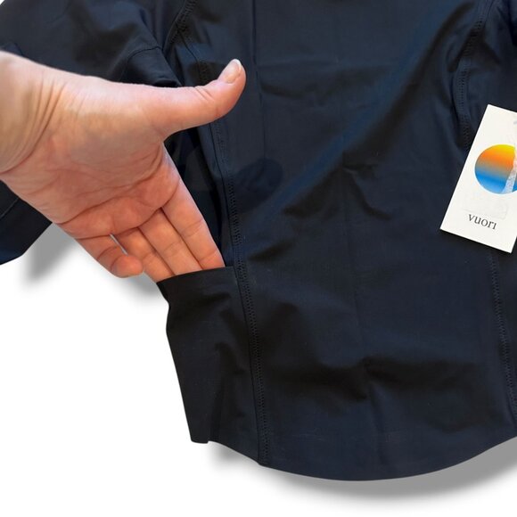 Vuori Long Sleeve Crush Rashguard Black Women’s S Performance Swim Surf Top - Picture 4 of 10